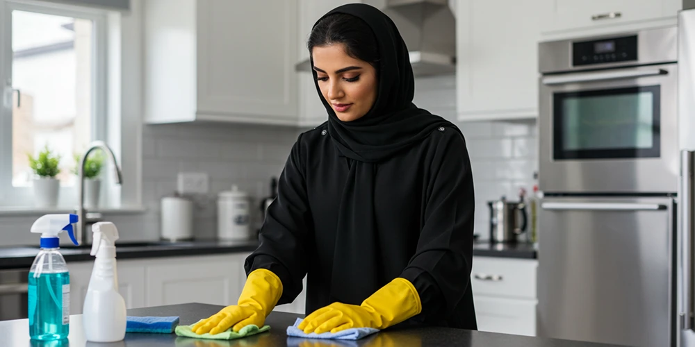 تنظيف المطبخ